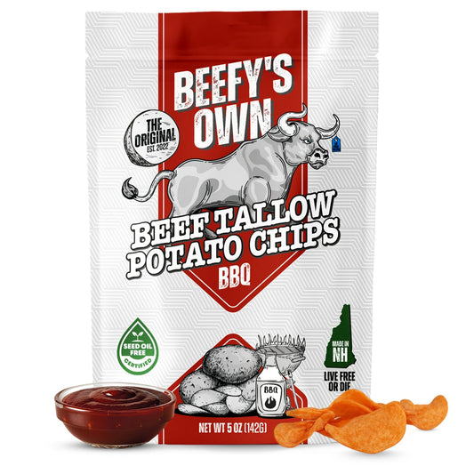 Beefy's Own Beef Tallow Chips - Gluten Free Barbecue Snack
