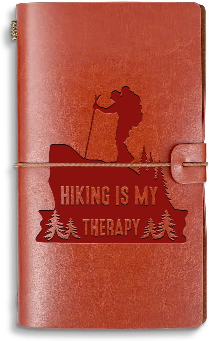 Hiking Therapy Leather Journal