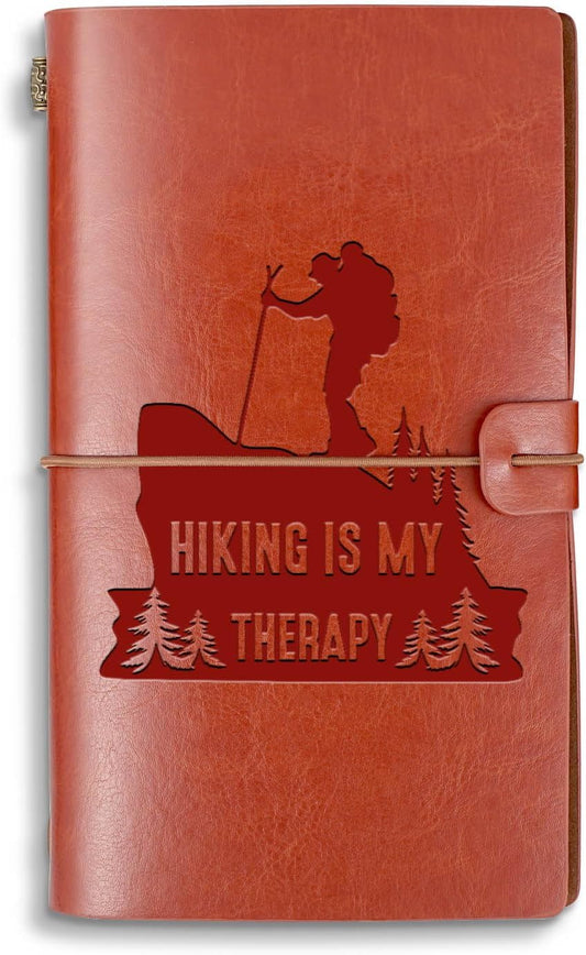 Hiking Therapy Leather Journal