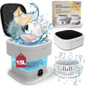 Portable Washing Machine 15L Foldable Mini Washer and Dryer - Compact