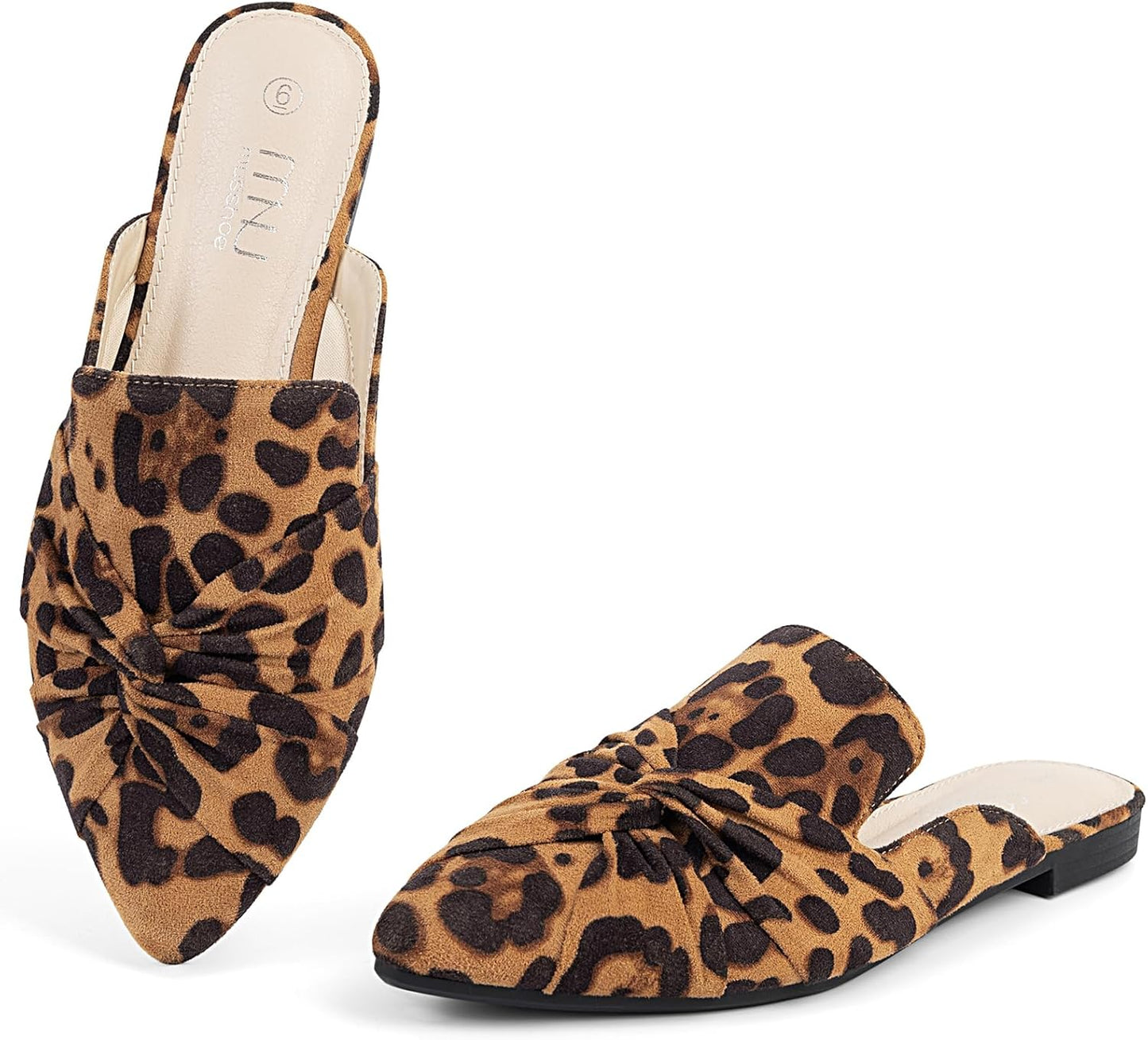 MUSSHOE Mules for Women: Comfortable Backless Loafers with Knot