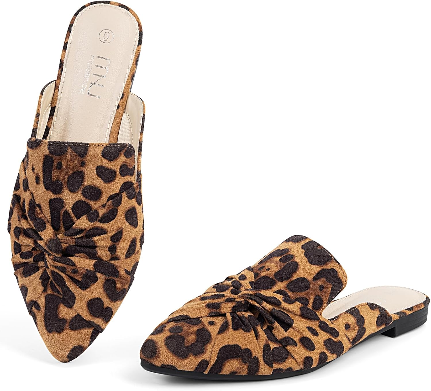 MUSSHOE Mules for Women: Comfortable Backless Loafers with Knot