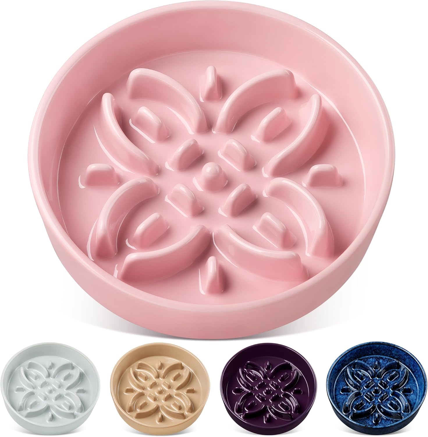 vancasso Ceramic Slow Feeder Dog Bowls for Large Breeds