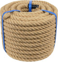 3/4 in Natural Jute Rope 100 ft - Strong Twisted Hemp for Crafts