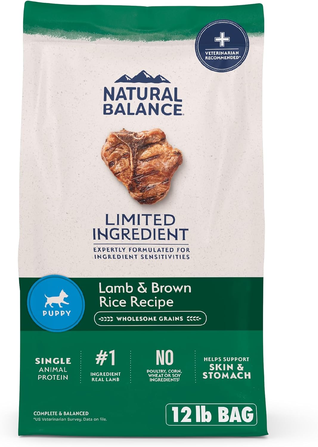Natural Balance Limited Ingredient Puppy Dry Dog Food for Growth