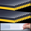 Shelf Label Strips 1.25in x 48in Clear Self Adhesive - Bulk 100 Pack