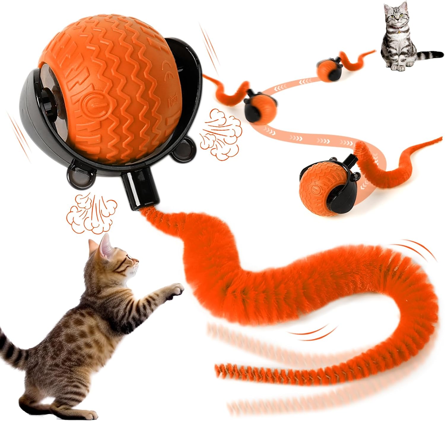 Self-Rolling Smart Cat Toy Ball for Endless Entertainment