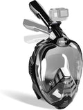 Snorkel Mask Full Face Panoramic Snorkeling Mask - Clear View