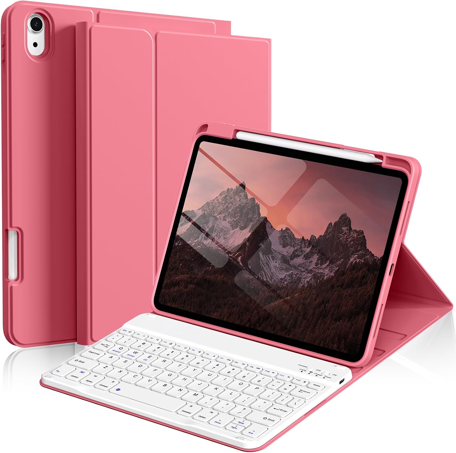 Kenke iPad 11/10th Gen Case with Detachable Wireless Keyboard