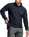 CQR Men's Quarter Zip Utility Fleece Pullover - Warm (Style 194V)
