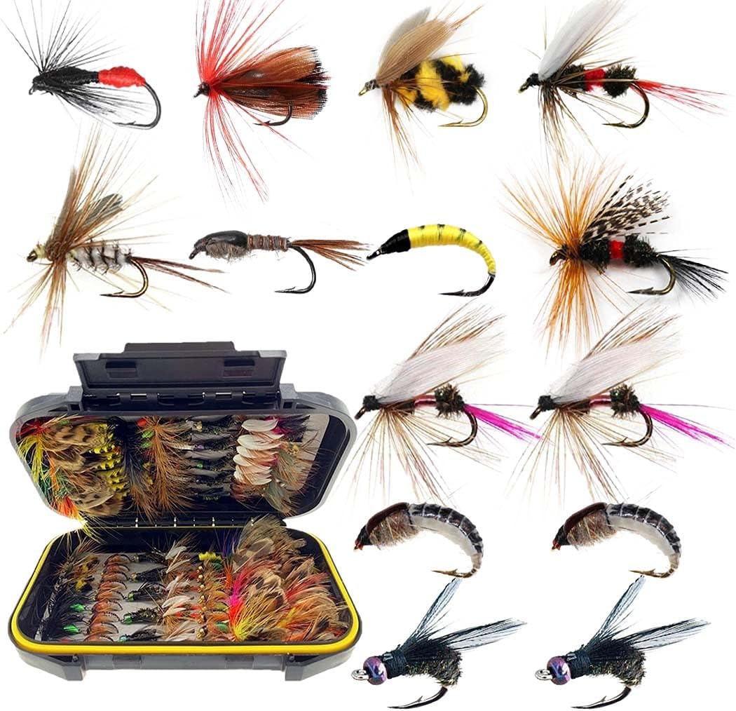 Premium Handmade Fly Fishing Flies Kit - Ultimate Variety Set