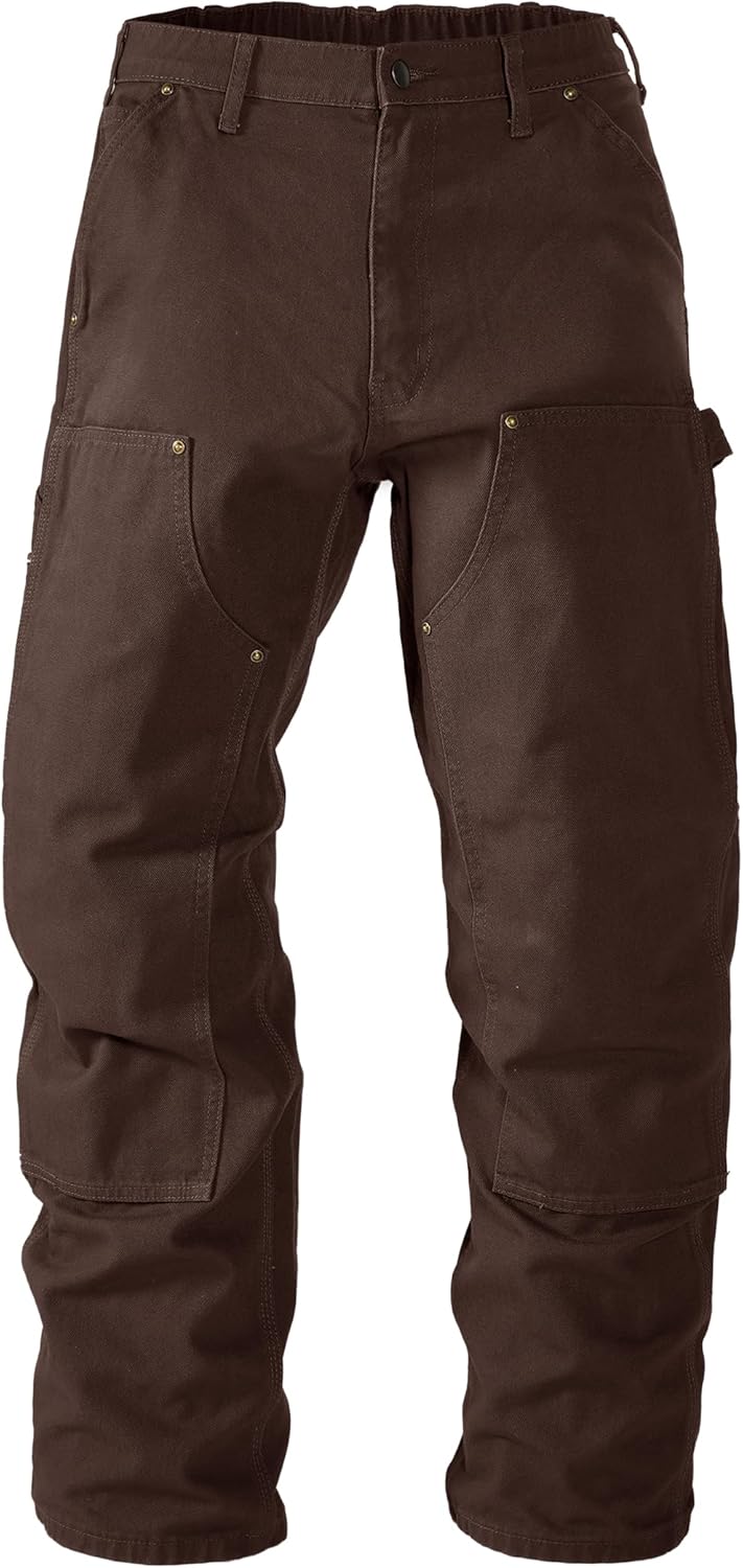 Soojun Men's Heavyweight Work Pants for Unrestricted Mobility