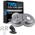 TRQ Rear Brake Pad & Rotor Kit - Direct Fit Rear Brake Kit
