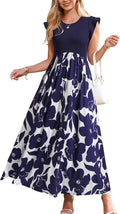 Women 2025 Maternity Sleeveless Ribbed Maxi Dress - Comfortable Fit