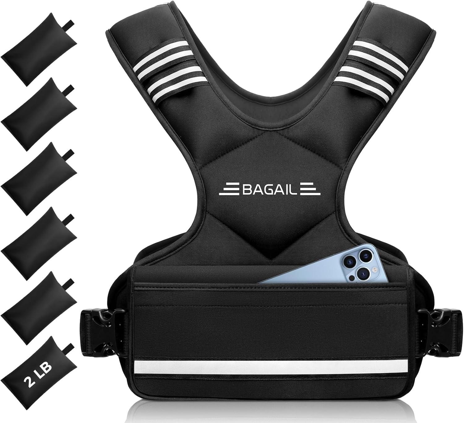 Adjustable Weighted Vest for Home Workouts and Running