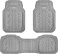 CAR PASS Deep Dish Rubber Floor Mats Full Set - All-Weather Protection