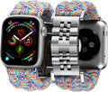 BINLUN Braided Paracord Apple Watch Band 38-49mm - Durable Everyday