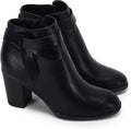 Tie Knot Chelsea Pump Ankle Boots - Chunky Stacked Heel Comfort