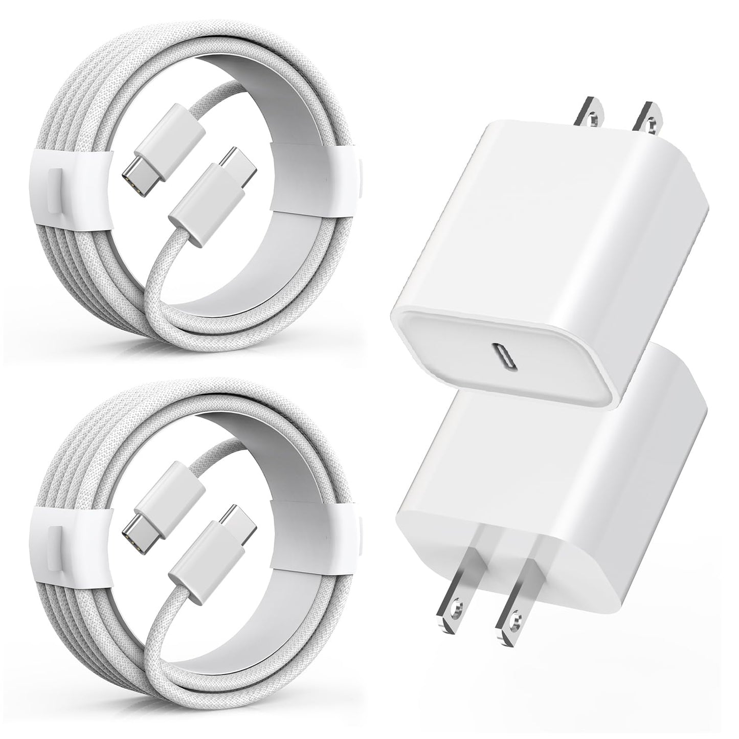 Fast Charge 2-Pack 6FT iPhone 15 Cable Set