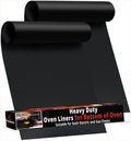 Large Thick Heavy Duty Non Stick Oven Liners 2 Pack - Keeps Ovens