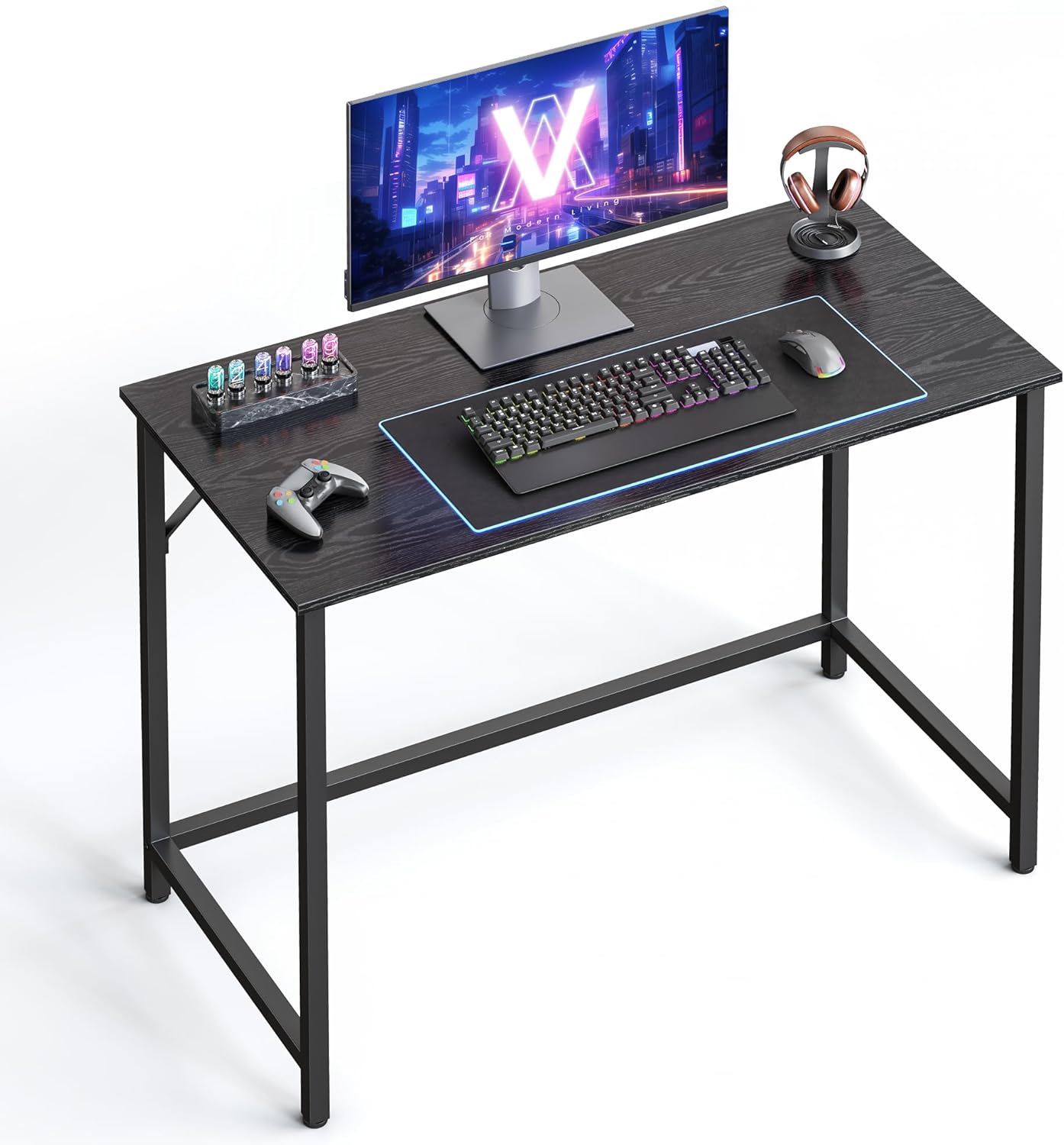 VASAGLE Industrial Home Office Desk - Compact & Stylish Gaming Station
