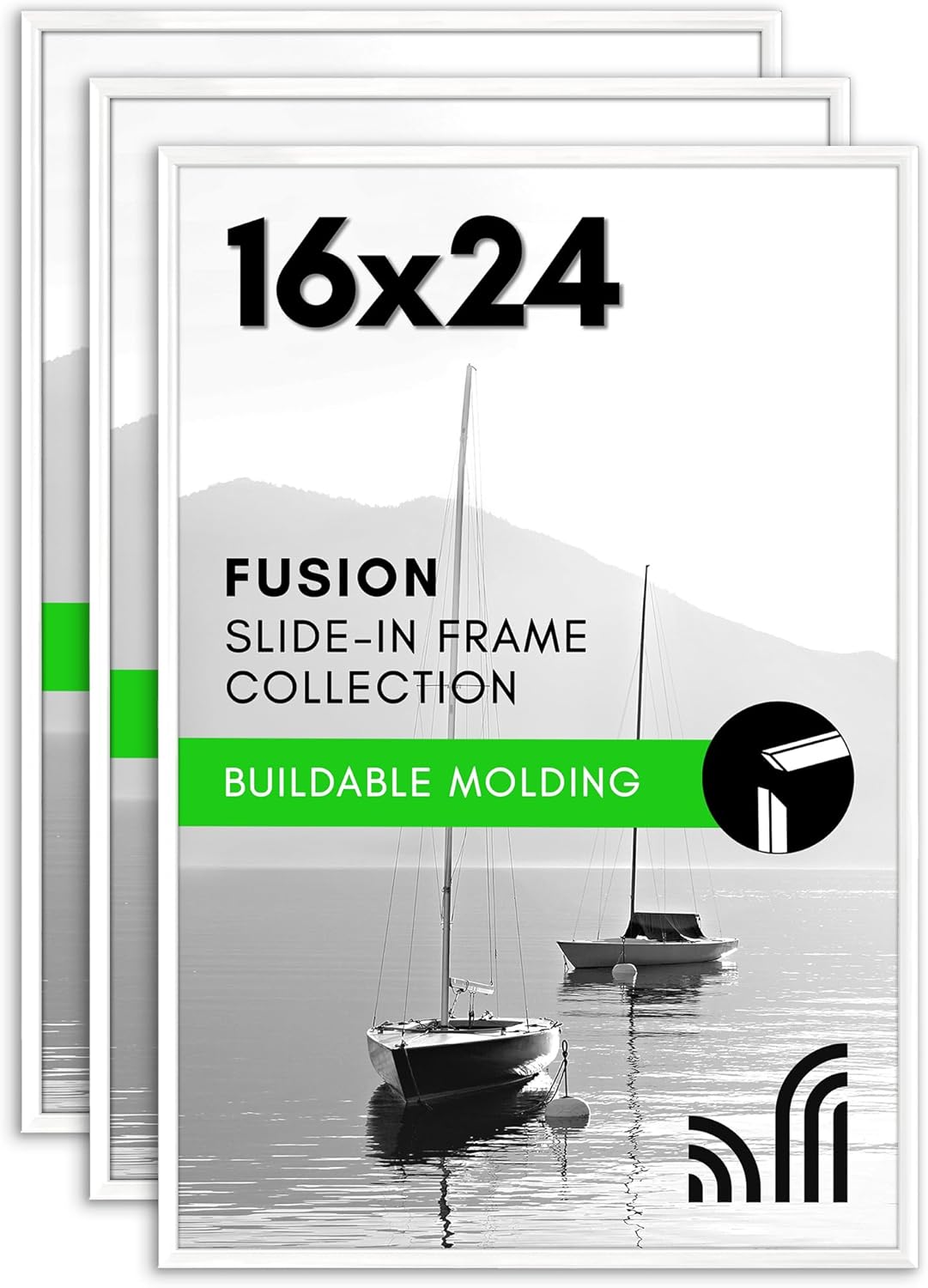 16x24 Poster Frame Set of 3 with Polished Front Cover