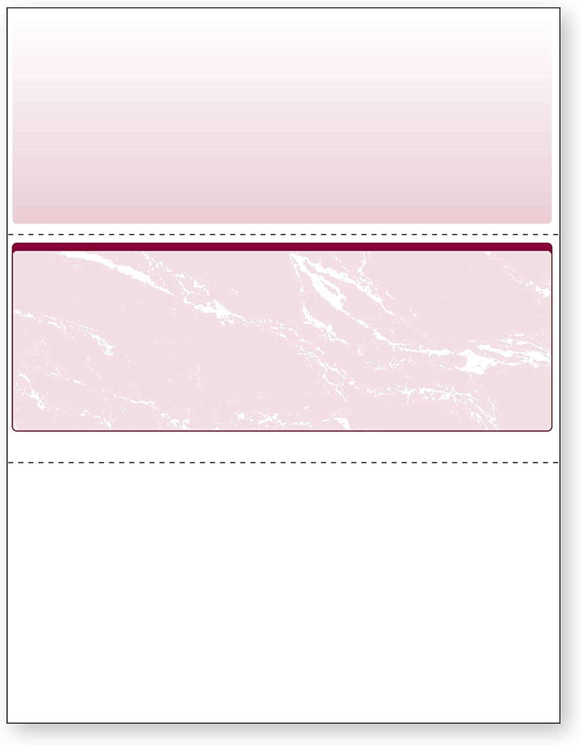 DocuGard Standard Burgundy Marble High Security Check Paper