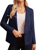 Sweater Blazer for Women Business Casual - Soft Ribbed Knit