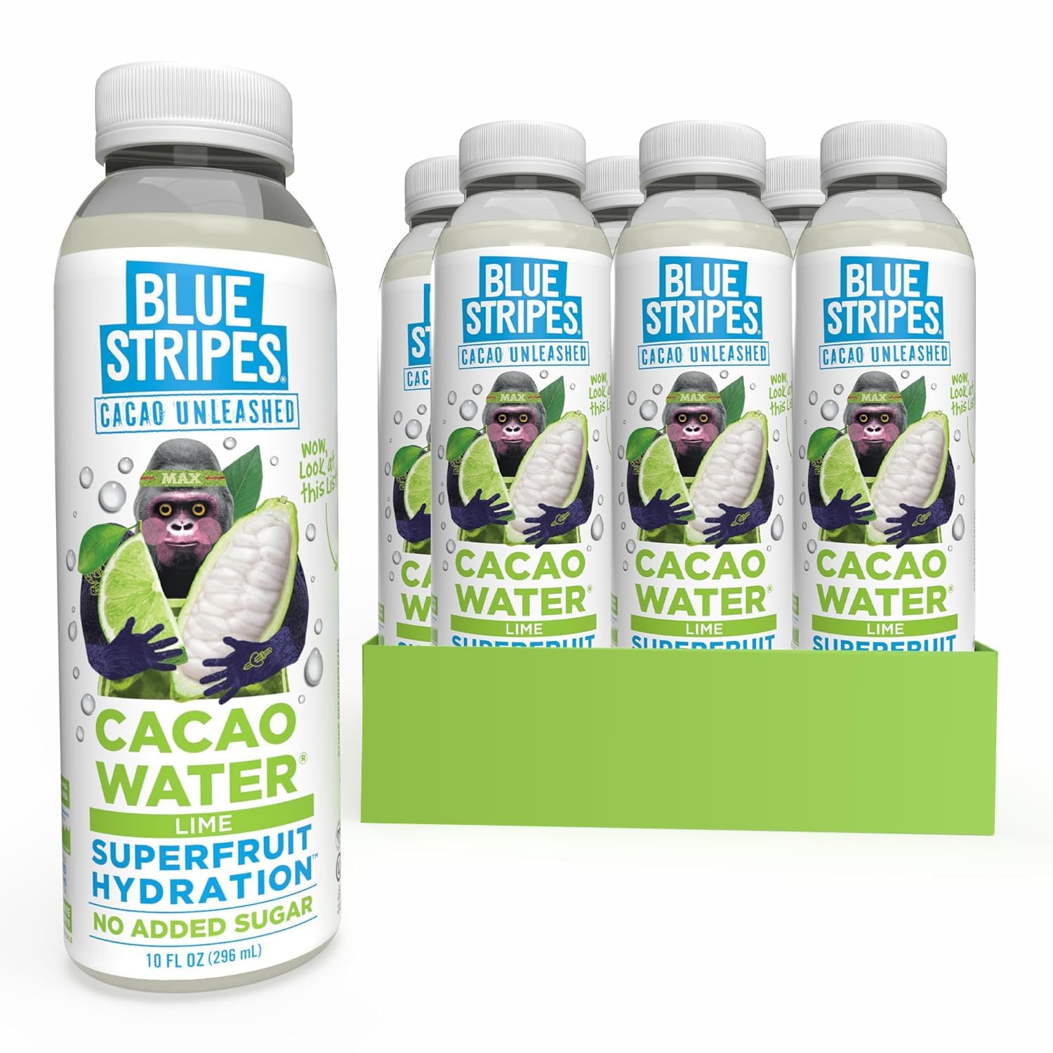 Blue Stripes Cacao Water - Refreshing Hydration with Antioxidants