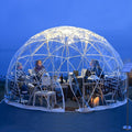 12 FT Garden Dome Igloo Tent - Weatherproof PVC & Mesh
