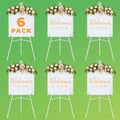 63 in Adjustable Folding Easel Stand 6-Pack - Portable Display Easels