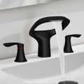 Modern Black Bathroom Faucet with Adjustable Spout for Sinks