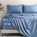 Bedlifes King Sheet Set Extra Deep Pocket 18-24in - Luxury Cotton