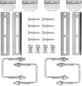 4 Pack 8/10/12 in Boat Trailer Bunk Brackets for 1.5x3 to 3x3