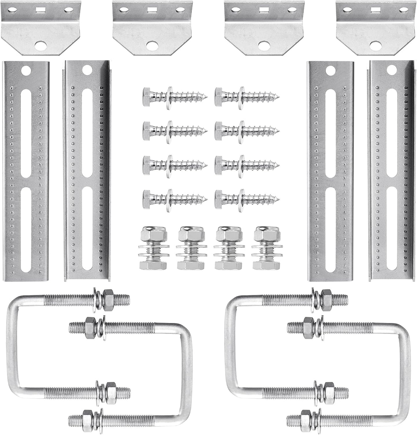 4 Pack Boat Trailer Bunk Brackets for 1.5in x 3in Crossmember