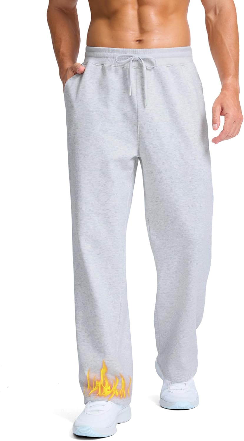 Soothfeel Men's Fleece Sweatpants for Winter Comfort and Style