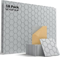 Acoustic Panels Sound Absorbing Wall Tiles - Self Adhesive 18 Pack