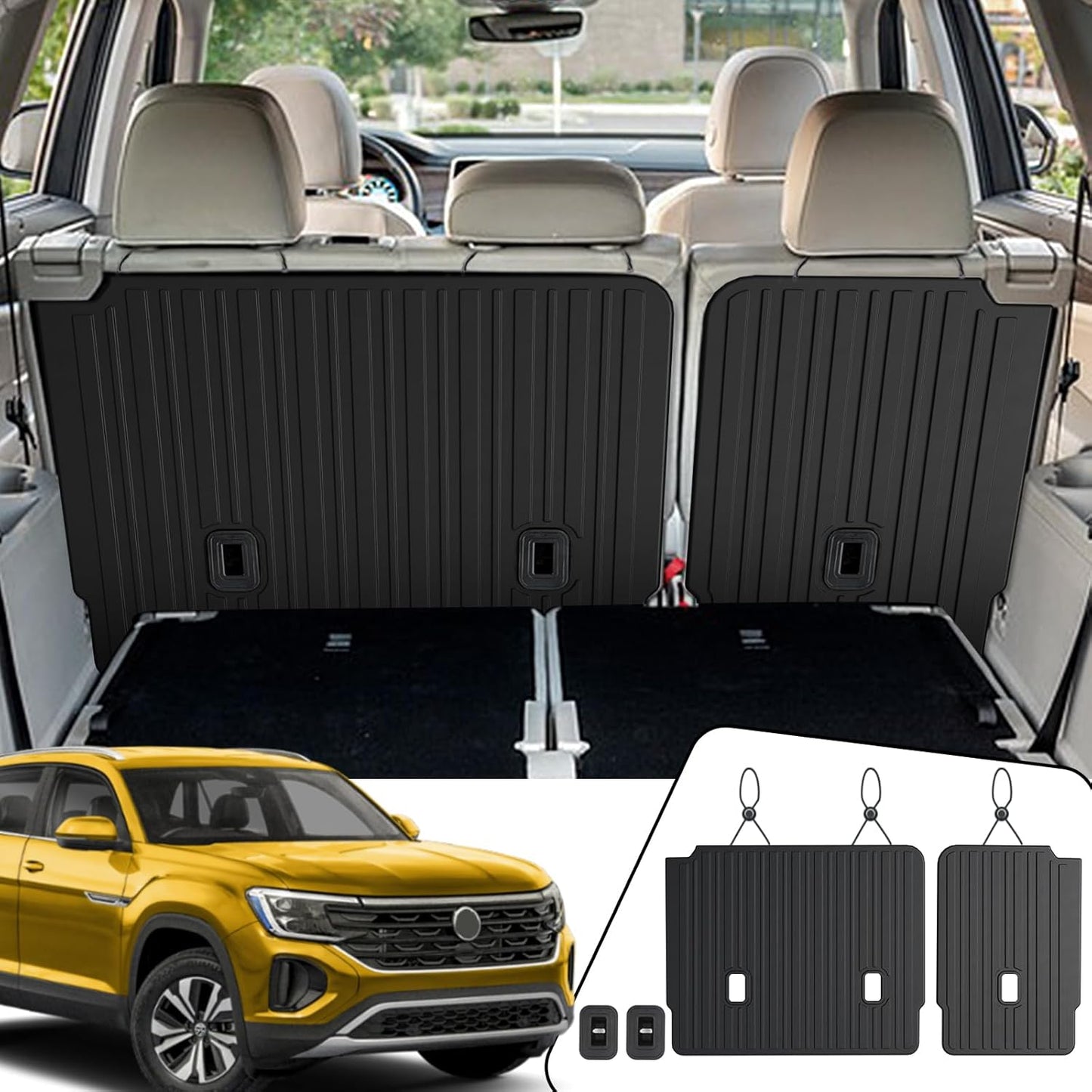 Kick Mats for Volkswagen Atlas 2018-2026 - All Weather TPE Protector