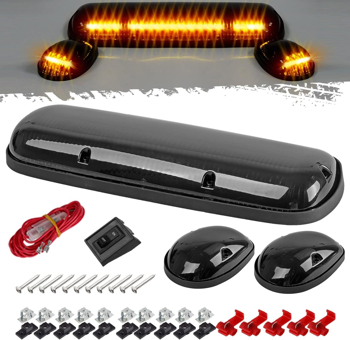 30LED Cab Marker Roof Running Lights for Silverado/Sierra Trucks