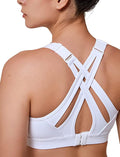 Yvette Sports Bra High Impact Adjustable Criss Cross Back (Style DZ2W)