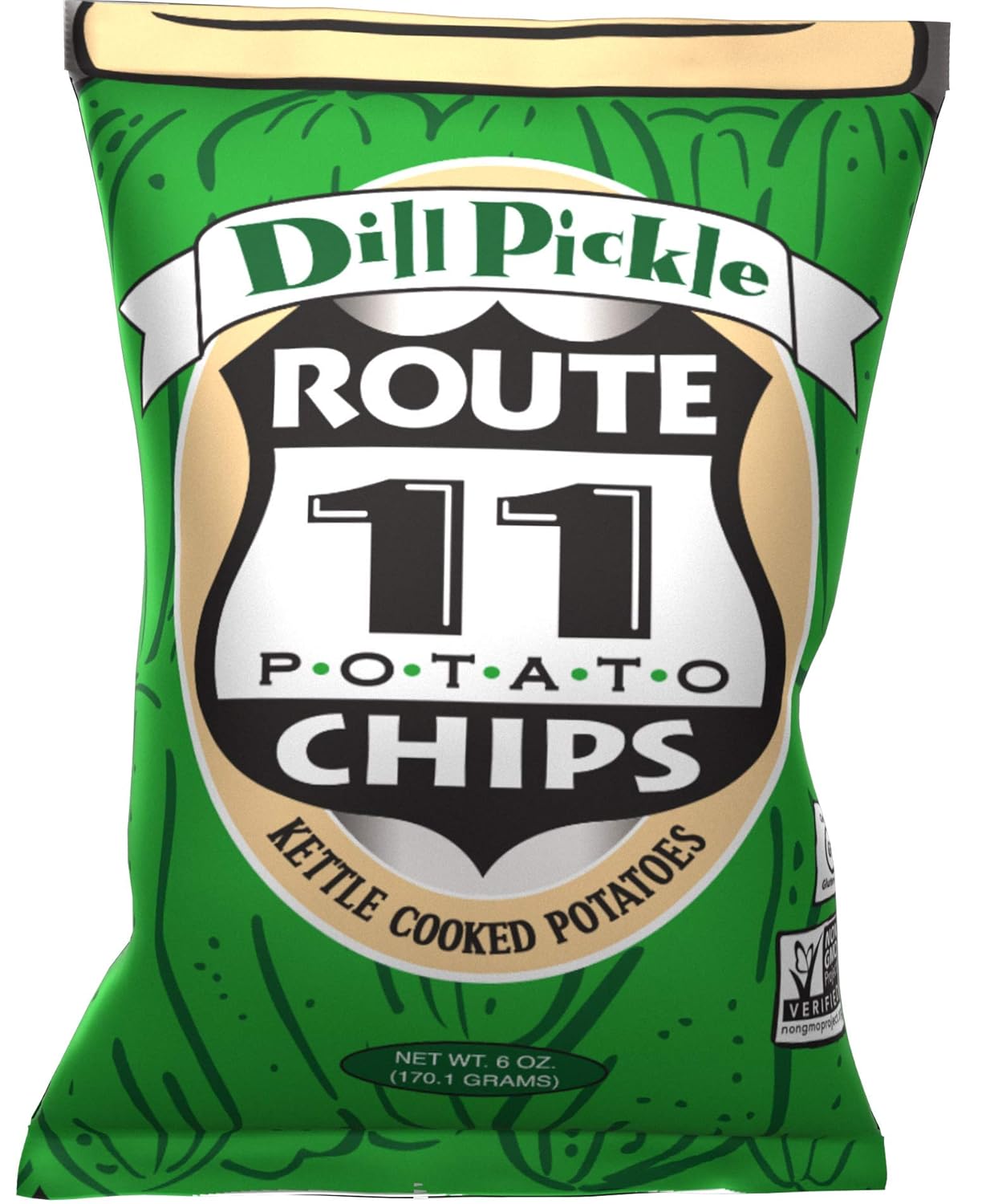 Route 11 Potato Chips Dill Pickle Flavor Pack of 12 Bags