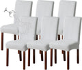 Genina Waterproof Chair Covers 6 Pack for Dining Room - Easy Care