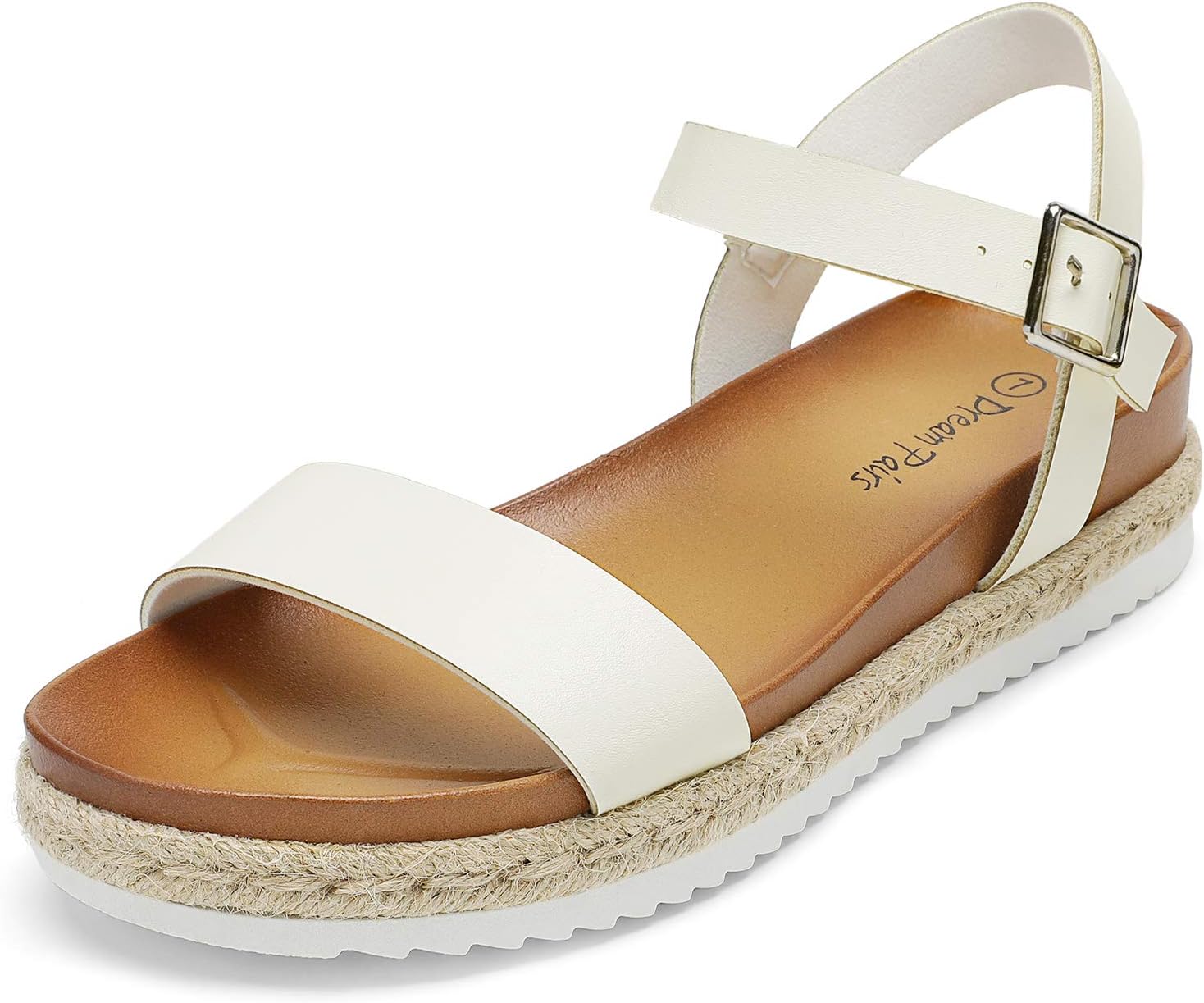 DREAM PAIRS Womens Open Toe Ankle Strap Flatform Wedge Sandals