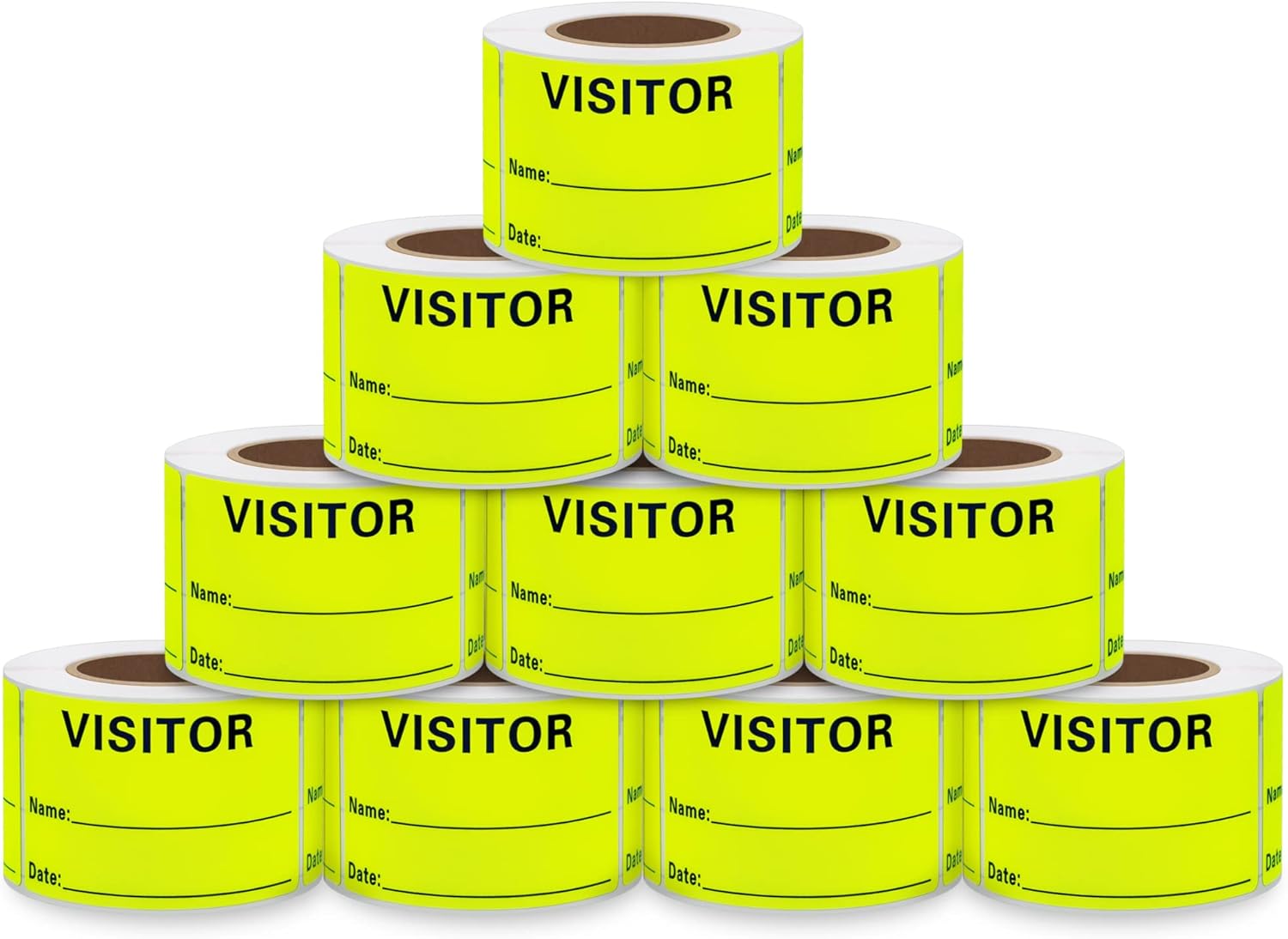 Visitor Pass Stickers for Easy Identification - 300 Stickers