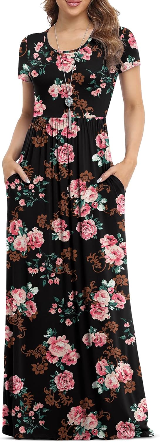 VIISHOW Women's Casual Maxi Dresses with Pockets for All Occasions