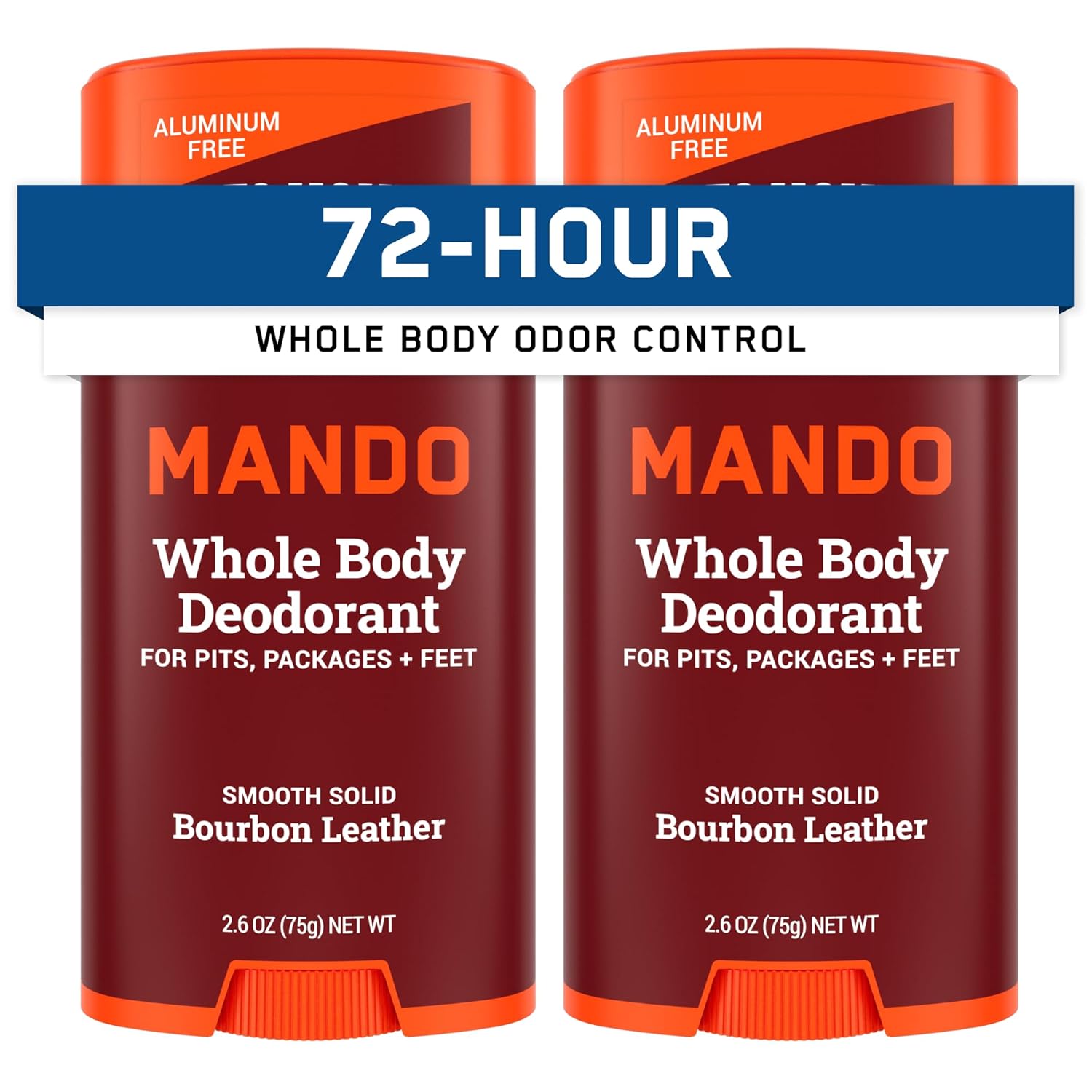 Mando Whole Body Deodorant for Men - 72 Hour Odor Control