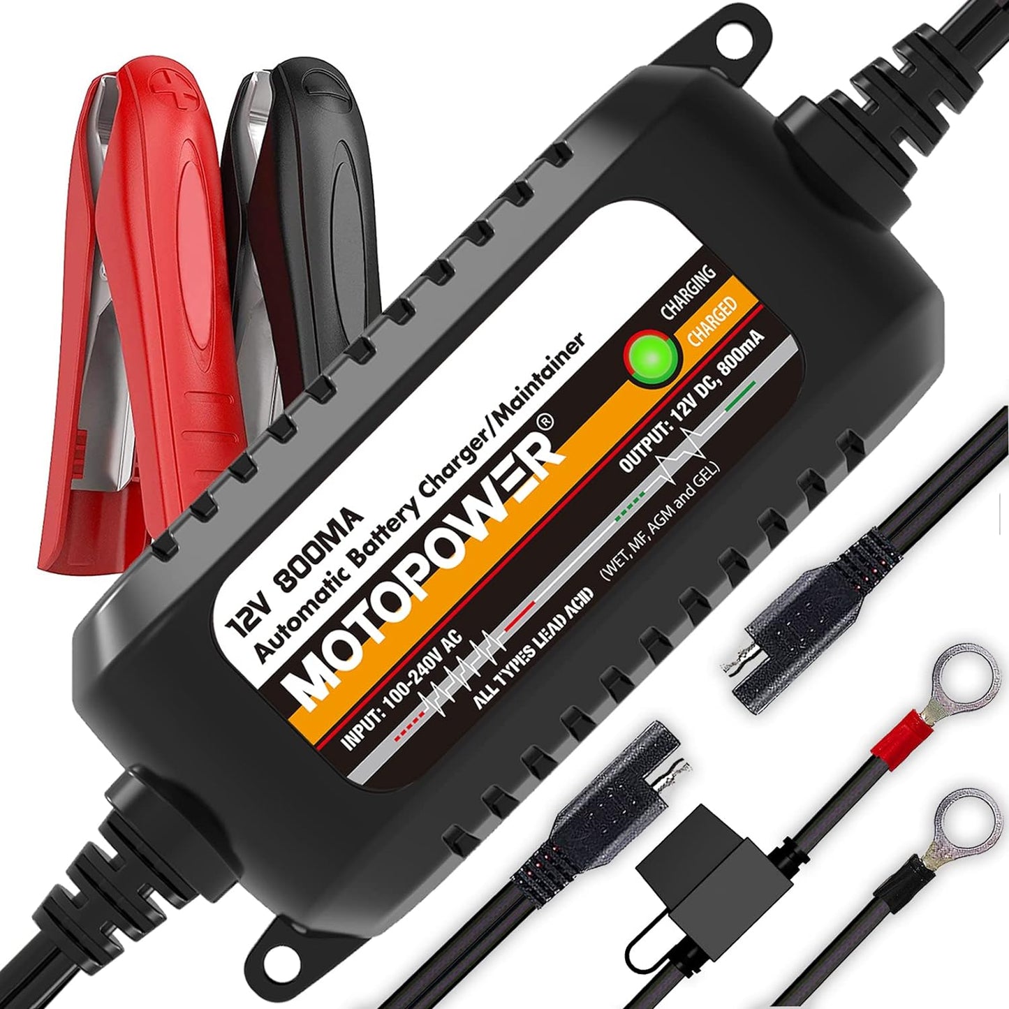 Revive & Maintain with MOTOPOWER 12V Charger!