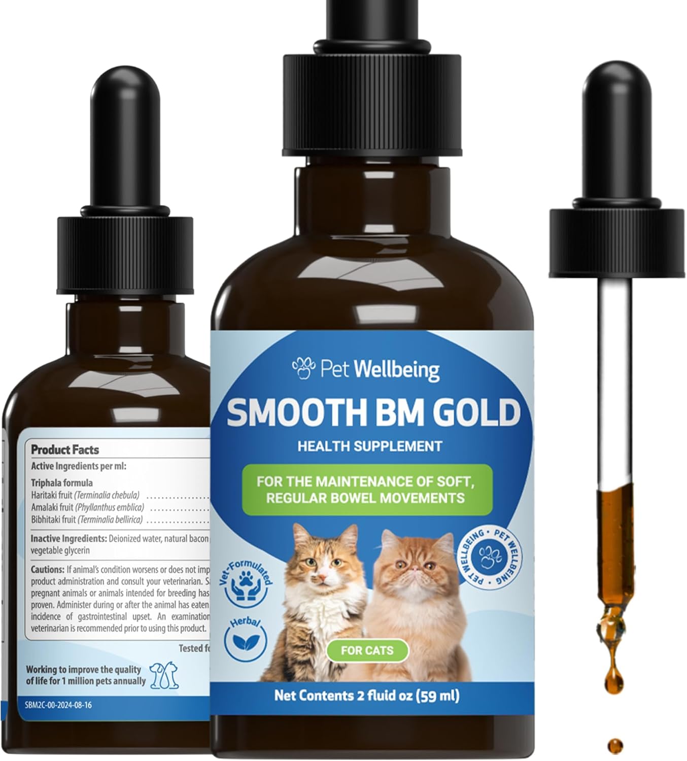 Pet Wellbeing Smooth BM Gold for Cats - Gentle Relief