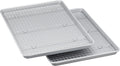 Ceramic Nonstick Half Sheet Baking Sheets & Cooling Rack Set - Easy