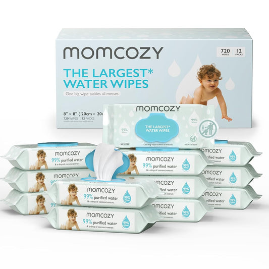 Momcozy Baby Wipes - 99% Water, Gentle & Hydrating